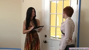 Petite Milf Gets Pounded By Her Dominant Lesbian Client