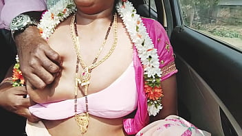 Desi Aunty’s Steamy Car Sex With Wild Dirty Talk And Moans In Telugu.