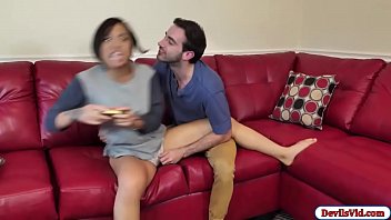 Adorable Asian Babe Gets Pounded By Her Boyfriend Before Gushing A Hot, Wet Squirt