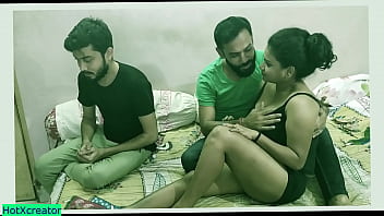 Indian Stud Shares His Sizzling Girlfriend With A Virgin Boy For A Wild Threesome, All Captured In Raw Hindi Audio!