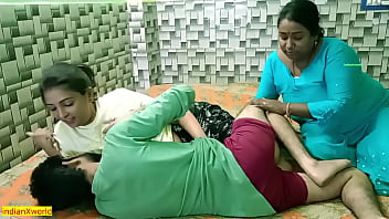 Sensual Indian Beauty Indulges In A Steamy Threesome With Her Boyfriend And His Seductive Sister-in-law!