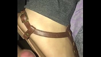 He Paints My Pretty Toes And Sandals With His Hot, Sticky Load