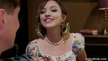 My Dominant Mistress Mounts A Gagged Dildo And Rides Her Submissive Boyfriend