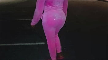 Dark Chocolate Barbie Gets Bent Over And Railed In A Public Alley On The Way To Grab A Bite