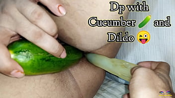 Cucumber And Dildo: A Deep Double Penetration Study In Ass And Pussy With A Voluptuous Indian Wife’s Raw Hindi Moans