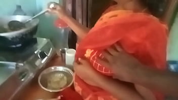 Aunty’s Sizzling Kitchen Seduction And Her Skilled Hands Stroking A Young Man’s Hard Cock