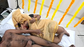 Desi Bhabhi’s Wedding Night Turns Into A Messy, Uncontrollable Fuck