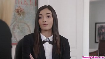 Spoiled Young Student Gets Her Pussy Lapped By Her Mature Headmistress