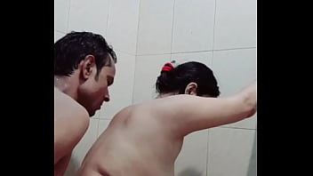 Sweaty Desi Fucking In The Bathroom