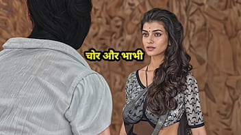 The Thug Snatched The Horny Desi Bhabhi Mid-masturbation And Ravished Her Hard