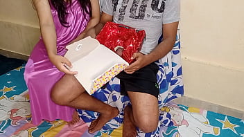 A Dirty Indian Milf Gets A Birthday Surprise She’ll Never Forget, Moaning In Hindi As She Unwraps Her Special Treat