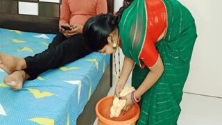 A Man Takes His Youthful Maid Hard In A Raw Sex Tape.