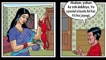 Savita Bhabhi Gets Measured By The Bra Salesman’s Skilled Hands