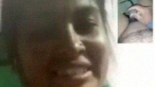 Malayali Aunty Reveals Her Heavy Breasts, Making A Guy Stroke His Hard Cock On Video Call