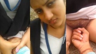 Outdoor Fingering: College Coed Gets Wild In Public