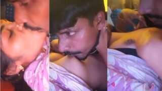 Passionate Lover Feasts On His Girlfriend’s Perky Breasts In Steamy Tamil Lovemaking
