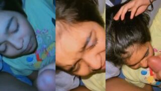 Sibling’s Sticky Climax Splatters Across His Teen Sister’s Cheeks