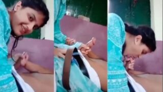 Sultry Desi Beauty Services Her Cousin With A Deep, Passionate Mouthful