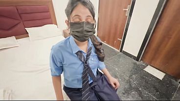 Desi Teen Schoolgirl’s Wild Oyo Fuck Session With Hindi Dirty Talk