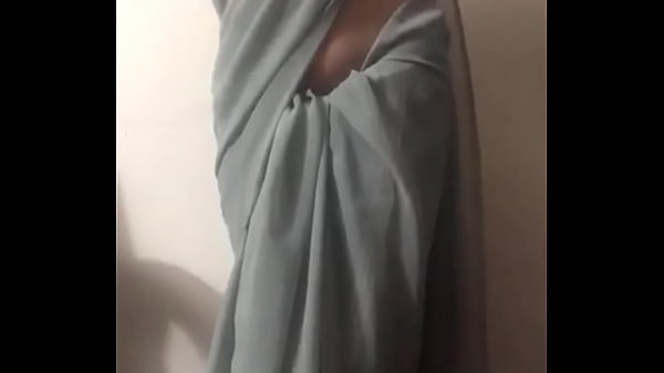 Sultry Desi Housewife Flaunts Her Curves In A Sheer Saree