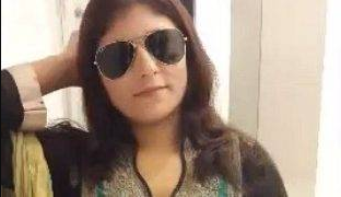 Sultry Pakistani Beauty In Traditional Salwar Kameez, Posing Seductively In A Hotel Room