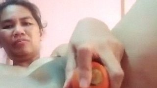 Indian Carrot Dildo Self Pleasure