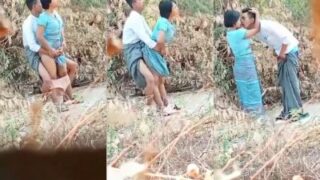 Wild Nepali Couple’s Secret Outdoor Fuck In Secluded Spot