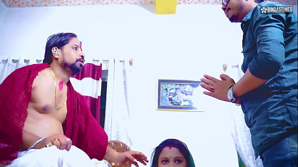 Fertility Ritual Turns Intimate: Priest’s Sacred Offering Inside Devotee