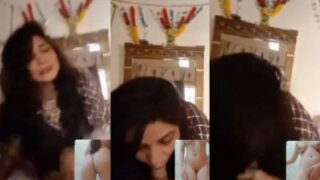 Your Wife’s Throat Game While Your Naked Girlfriend Joins The Video Call For A Filthy Three-way
