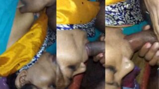Desi Babe Lips Wrapped Around A Thick Cock In Leaked Blowjob Video