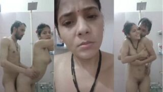 Hot Desi Action With A Sexy Bhabhi And Her Horny Devar Getting Steamy In The Bathroom