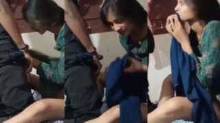 Village Slut’s First Cum-guzzling Mms With Her Horny Cousin