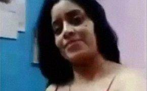 Booby Bhabhi Peeling Off Her Tight Red Nightie, Slow And Wet