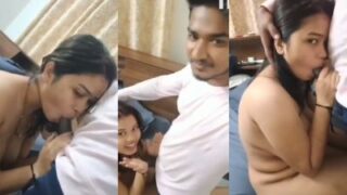 Young College Slut, 21, Takes Her Desi Lover Deep Down Her Throat
